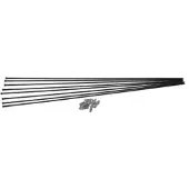 Dt Swiss Kit de rayons H 1700 Spline 27,5 roue avant + roue arrière, WXK0H00007076S, noir (1 kit)
