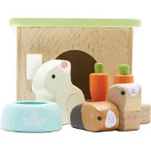 Le Toy Van Lapin et Cochon d'inde en bois