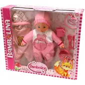 Bambolino toys Poupée Bambolino 40 cm prononce 50 phrases en néerlandais