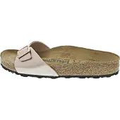 Birkenstock - Mules en matière synthétique - Madrid Birko-Flor Narrow Copper pour Femme en Cuir - Taille 38 - Rose