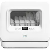 Kitchen Move Lave-vaisselle compact 3 couverts avec réservoir d'eau pose-libre blanc - - BAT-WQP4-6204 - wash clean