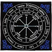 Phoenix Tapis Pendule Astrologie --lot De 2 Pcs - 30x30 Cm