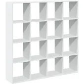 vidaXL Bibliothèque blanc 137,5x29x137,5 cm bois d'ingénierie