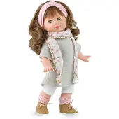Marina & Pau Marina - Pau Poupée de mode Tina Fleur avec étui - 42cm - Jouet coloré