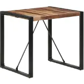 vidaXL Table de salle à manger 80x80x75 cm en bois massif