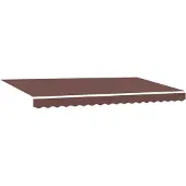 vidaXL Store rétractable marron 400 x 200 cm en tissu