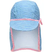Playshoes Bonnet 'Krebs' bleu clair / rose / blanc