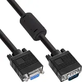 InLine 17742B câble VGA 2 m VGA (D-Sub) Noir