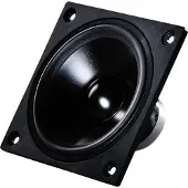 Monacor AN3510/8 3.5 Zoll Breitbänder 35 W 8? Schwarz (1 pièce), Enceinte encastrable, Noir
