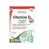 Physalis Vitamine D3 Vegan 50 µg - 80 comprimés