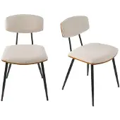 Signature - Lot de 2 chaises écru Babette - H79 cm