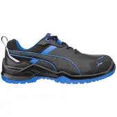 Puma Chaussure de sécurité KRYPTON BLUE LOW, taille 45, largeur 11, noir/bleu, S3S ESD FO SR, conforme à la norme EN ISO 20345:2022+A1:2024