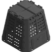 Patrol Group Composteur de jardin, 480 L, noir