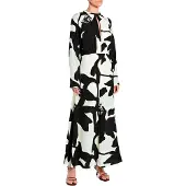 Replay W9227 .000.75108 Long Sleeve Long Dress Blanc,Noir S Femme
