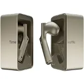 Timekettle Casques de traduction sans fil professionnels W4, traducteur IA en bulgare et 45 autres langues, ANC, 4 heures d'autonomie, dorés
