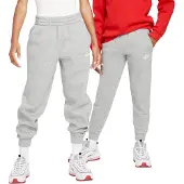 Nike Pantalon 'Club Fleece' gris / blanc