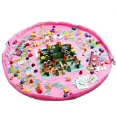Pro Legetppe & Opbevaringspose til Lego og Legetj - Pink