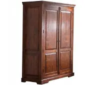 MASSIVMOEBEL24.DE MASSIVMOEBEL24 | Armoire penderie 140x65 Acacia laqué Nougat OXFORD #437