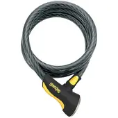 Onguard 8037 Antivol à câble Akita 100cm, Ø 20 mm, noir/jaune