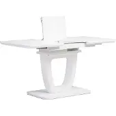 Autronic Table de salle à manger pliante 110+40x75 cm HT-430 WT