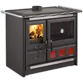 La Nordica Cuisinière à bois 11kw noir anthracite - Extraflame - ROSAXXL.16ACIERNOIRANTHRA -