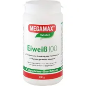 MEGAMAX Nutrition Protéine 100 poudre saveur cappuccino, 400 g de poudre
