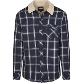 Urban Classics Veste mi-saison beige / bleu marine / bleu clair / blanc