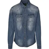 Brandit Chemise 'Riley' bleu denim