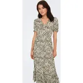 ONLY Robe d’été 'ONLChianti' mastic / vert foncé