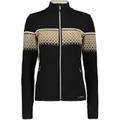 CMP Sweats Bluza Damska 7H26802 Czarnybeżowy, 7H2680265BM, Pointure: 163
