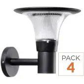 Silamp Lanterne Solaire Connectée Murale UFO RGBW IP65 (Lot de 4)