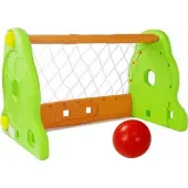 Leantoys But de football vert et orange pour enfants