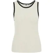 We fashion Tops en tricot ivoire / noir