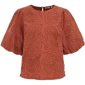 We fashion Chemisier rouge rouille