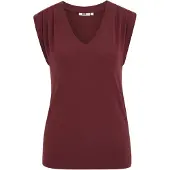 We fashion Haut rouge foncé