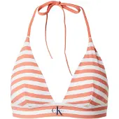 Calvin Klein Lv00q61225 Triangle Bikini Top Rose XS Femme