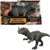 Mattel Jurassic World : Actionfigur Survival Wild Roar Ceratosaurus