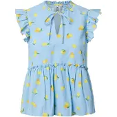 Pieces Chemisier 'PCEmma' bleu ciel / jaune / vert / orange
