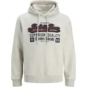 Jack & Jones Logo 2 Col Hoodie Blanc XL Homme