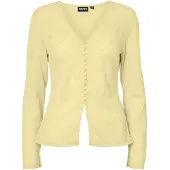 Pieces Cardigan 'PCBaisy' jaune