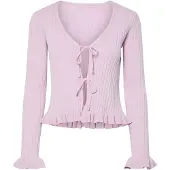 Pieces Cardigan 'PCRagnhild' orchidée