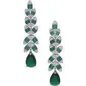 Avant Garde Boucles d'oreilles 'Zirelle' vert