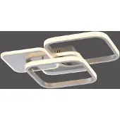 Leuchtendirekt Plafonnier LED SEVENT 36 W, 3000 K, 2100 lm, métal blanc argenté, dimensions : 8,7 x 46 x 39,4 cm, IP20, Leuchten Direkt