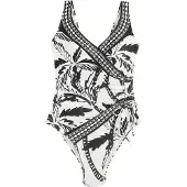 Next Maillot de bain modelant crème / noir
