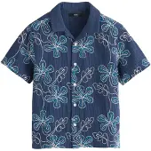 Next Chemise bleu marine / azur / blanc