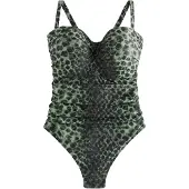 Next Maillot de bain olive / menthe / noir