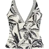 Next Haut de tankini noir / blanc