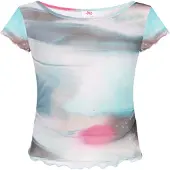 Mymo T-shirt 'Young Fashion' turquoise / gris foncé / rose / noir