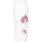 Usha Jupe vert / rouge foncé / blanc cassé
