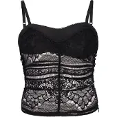Faina Haut 'Festive' noir